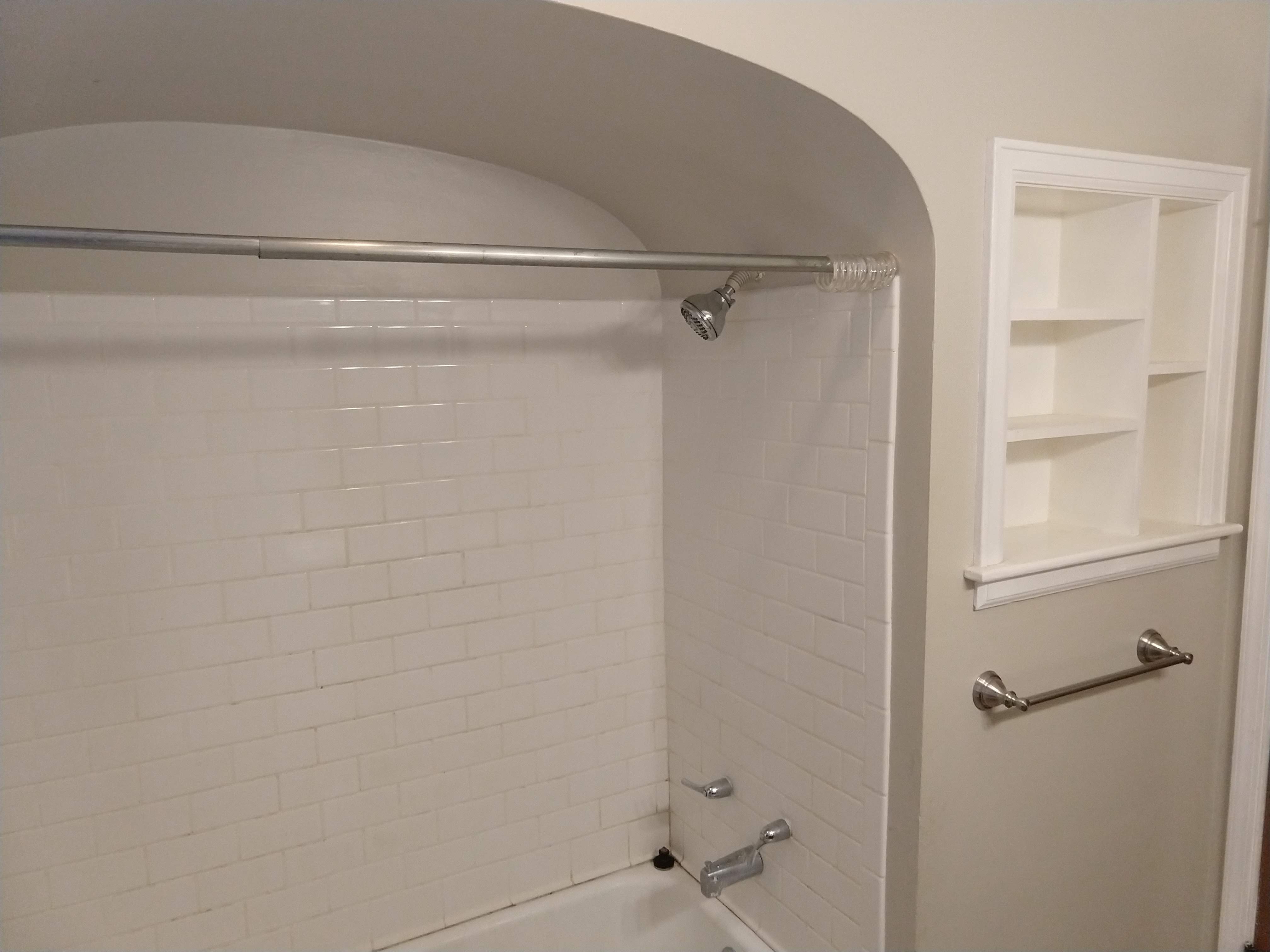 Downstairs bathroom shower