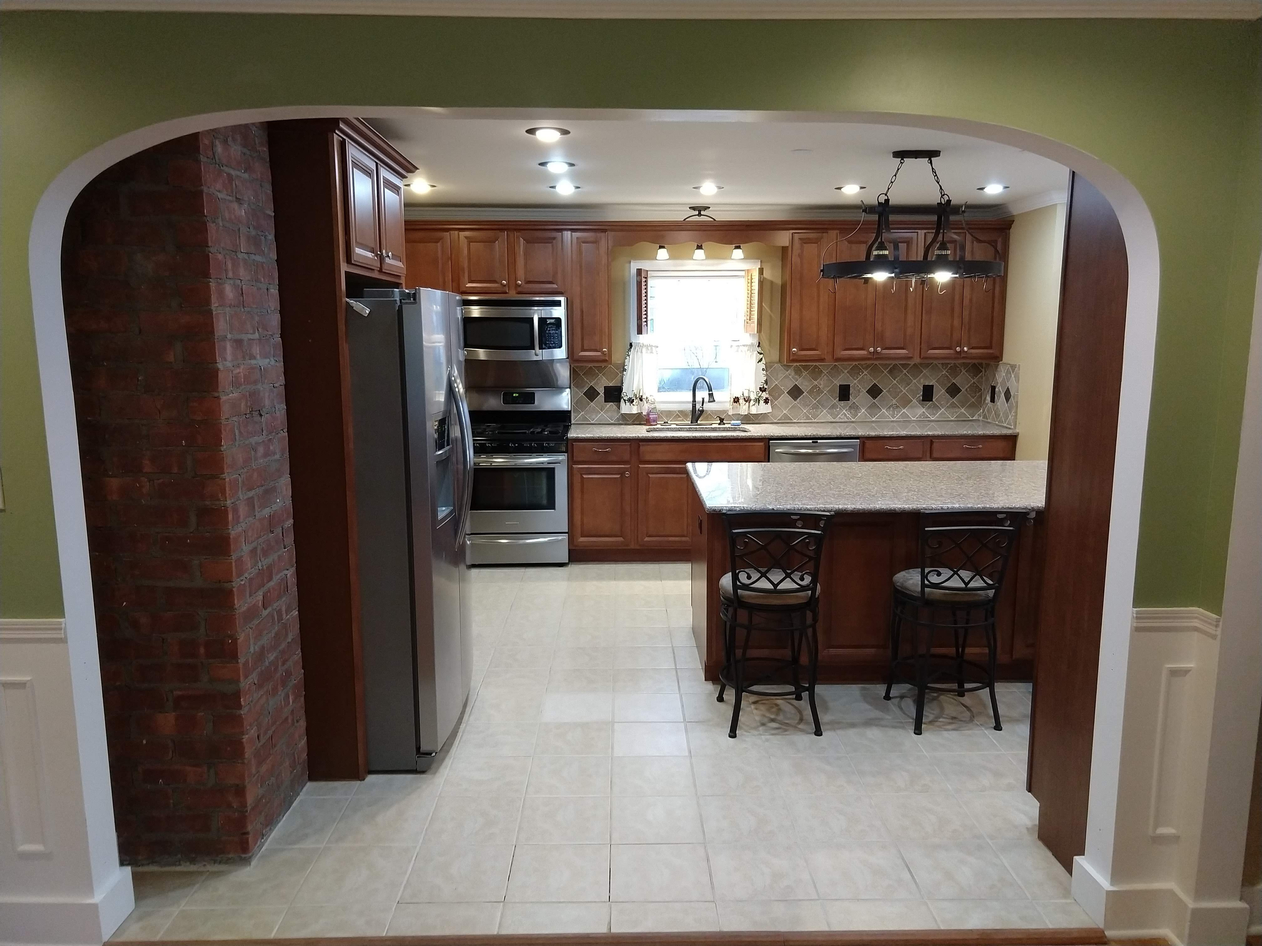 Kitchen with open floorplan